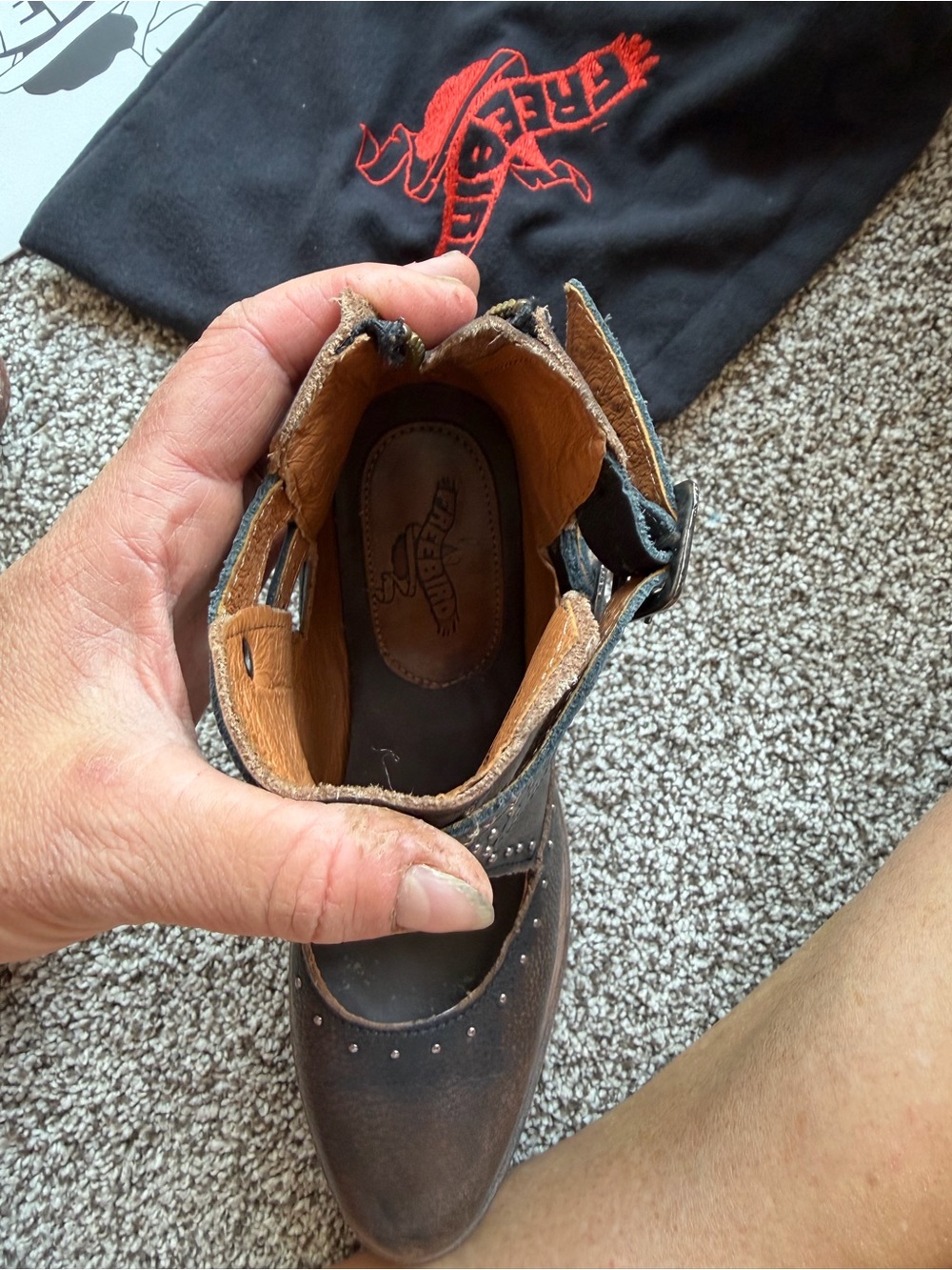 Freebird Saphire boots in black-Not crocodile - Picture 6 of 6